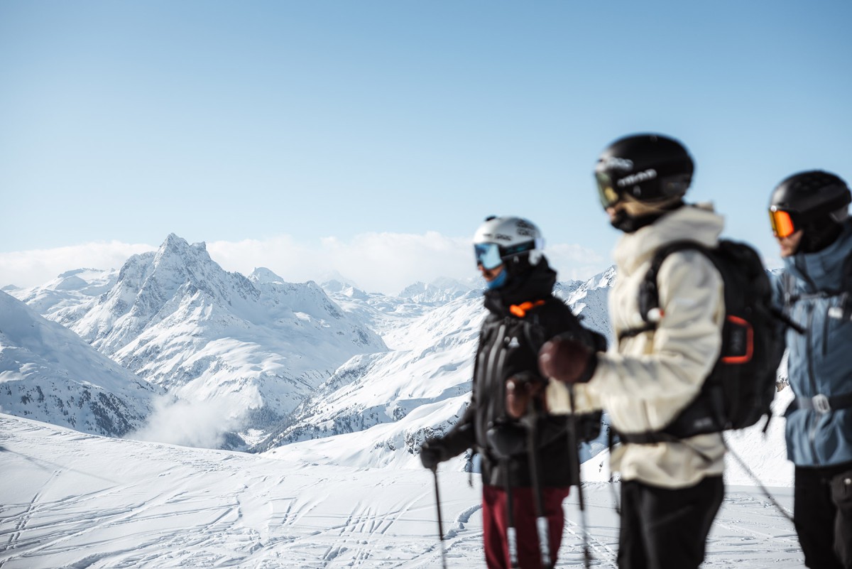 Aussichten beim Skifahren